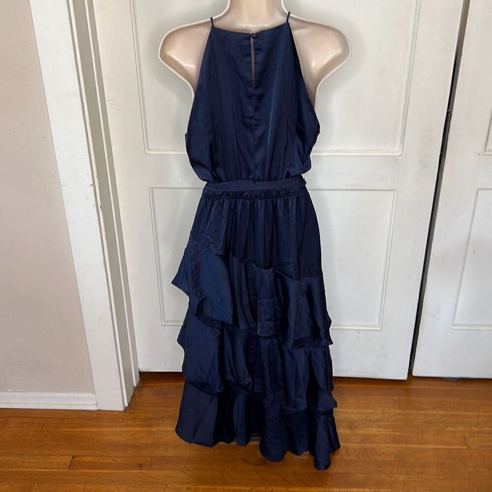 Petal & Pup SEYCHELLE DRESS - NAVY Ruffle Tiered Size 16 Nwot - Picture 8 of 9